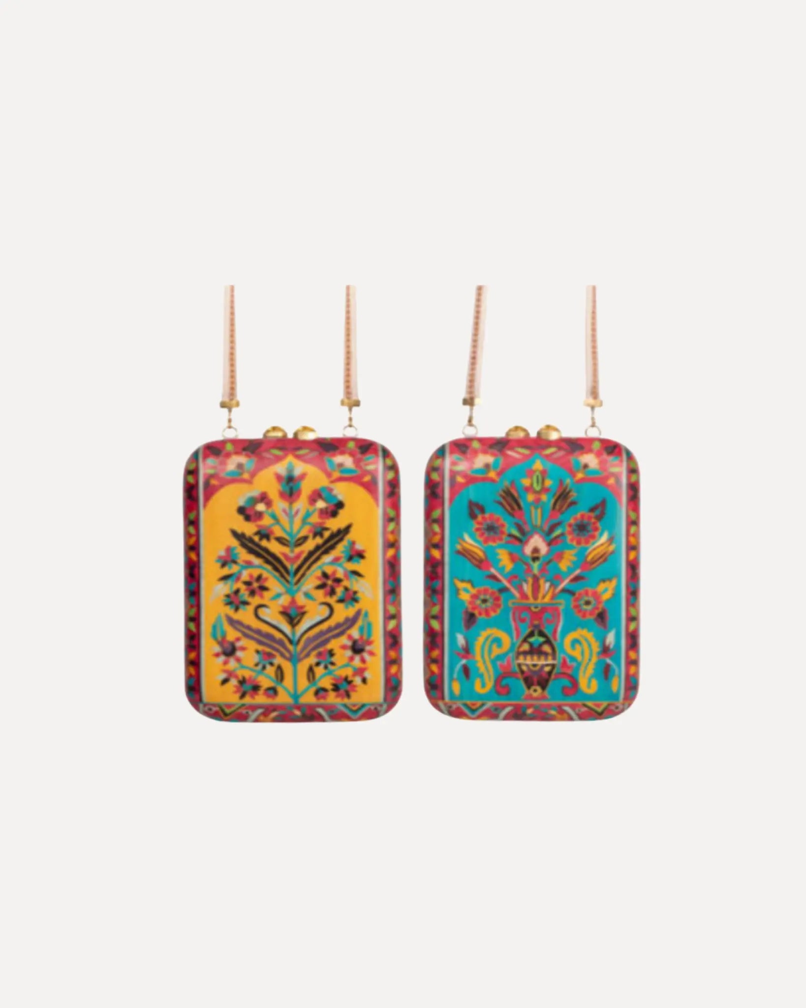 Marquetry Indian Print Bag Marquetry Indian Print Bag Silvia Furmanovich Silvia Furmanovich  Squash Blossom Vail