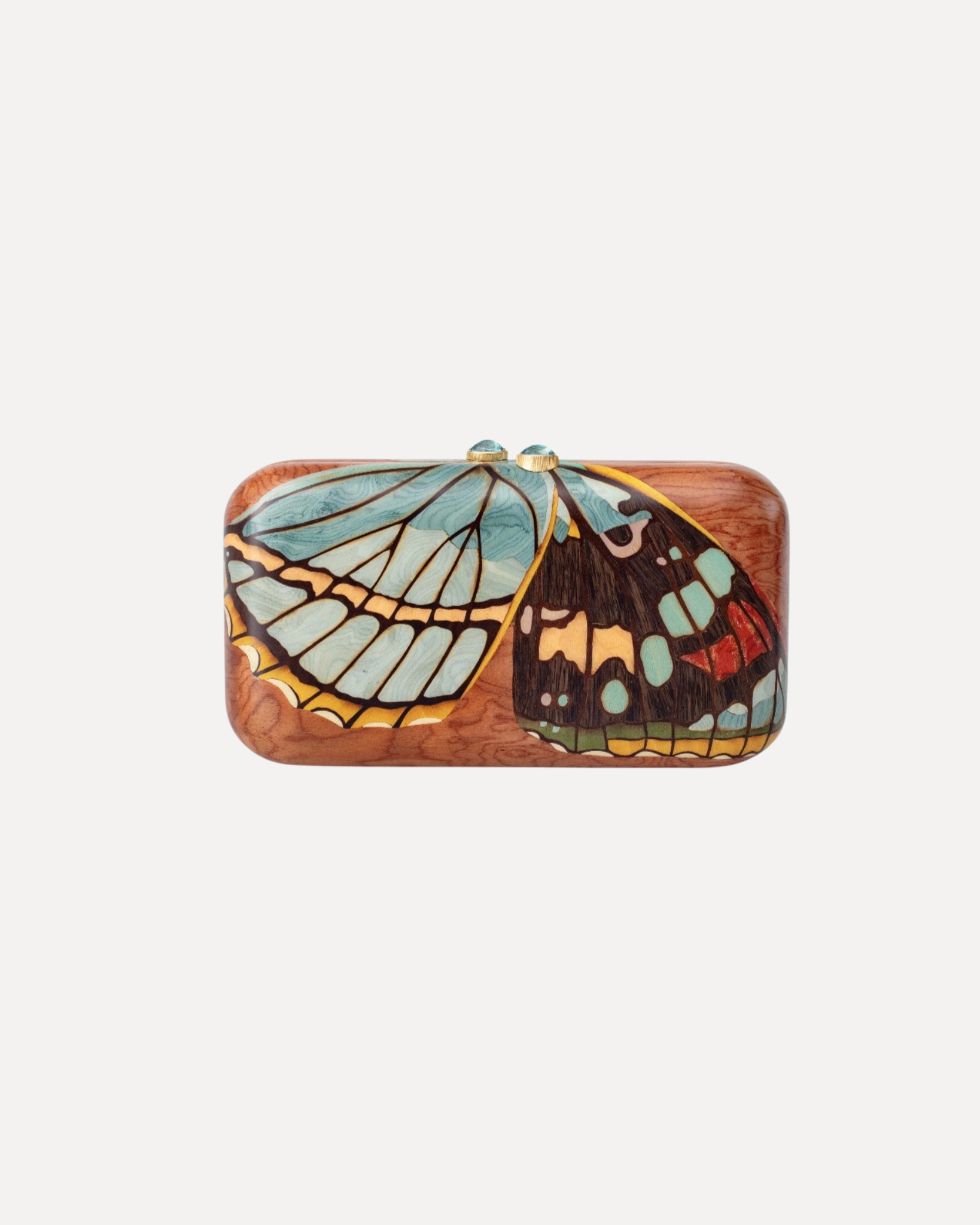 Marquetry Butterfly Wing Clutch
