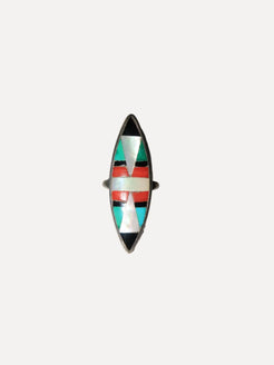 Marquis Inlay Ring Marquis Inlay Ring Native American Collection Native American Collection  Squash Blossom Vail