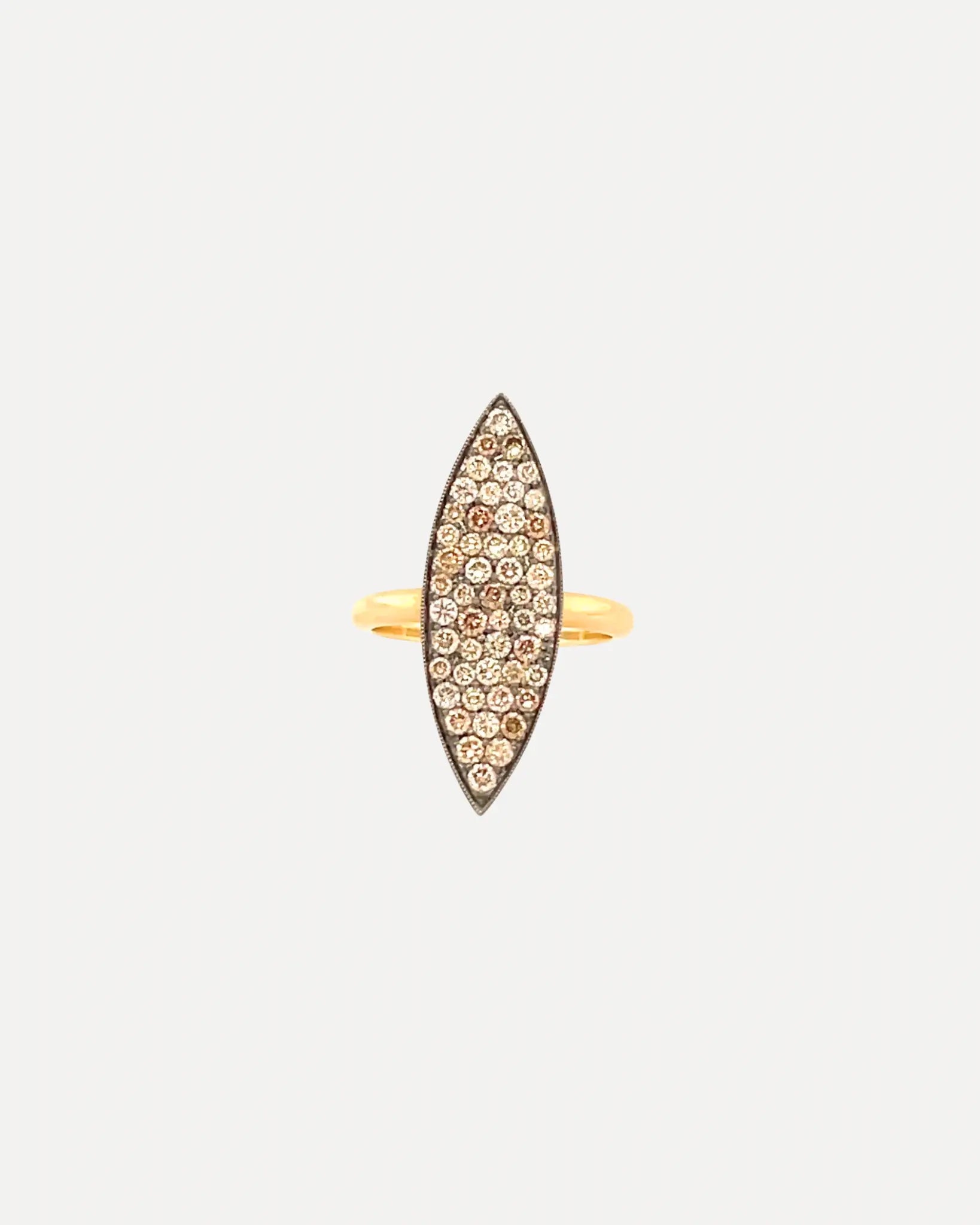 Marquise Champagne Diamond Pave Ring Marquise Champagne Diamond Pave Ring Squash Blossom Collection Squash Blossom Collection  Squash Blossom Vail