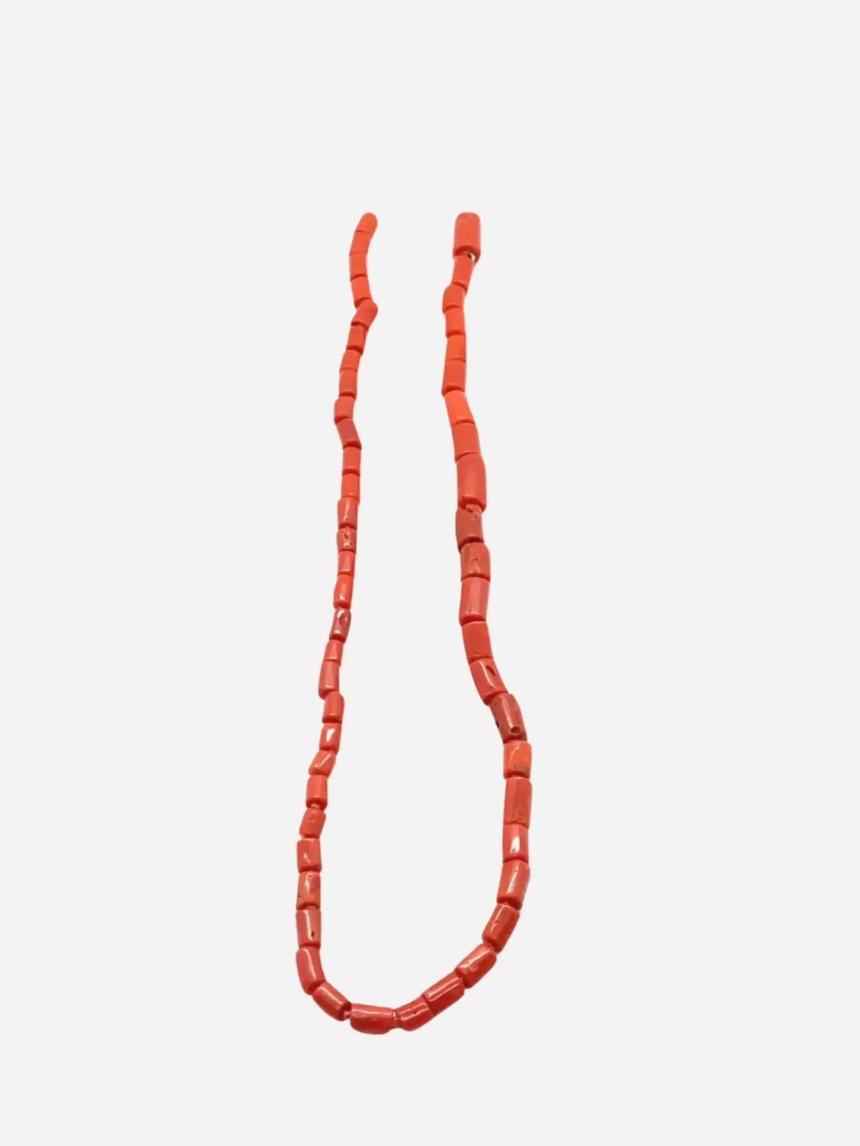 Mediterranean Red Coral Beads Male Vario Clasp Mediterranean Red Coral Beads Male Vario Clasp Alex Sepkus Alex Sepkus  Squash Blossom Vail