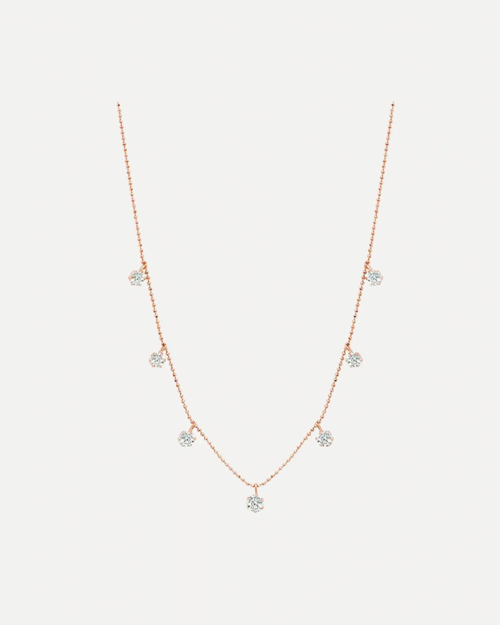 Medium Floating Diamond Necklace Medium Floating Diamond Necklace Graziela Gems Graziela Gems  Squash Blossom Vail