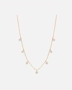 Medium Floating Diamond Necklace Medium Floating Diamond Necklace Graziela Gems Graziela Gems  Squash Blossom Vail