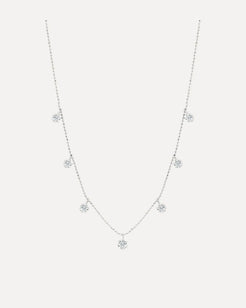 Medium Floating Diamond Necklace Medium Floating Diamond Necklace Graziela Gems Graziela Gems  Squash Blossom Vail