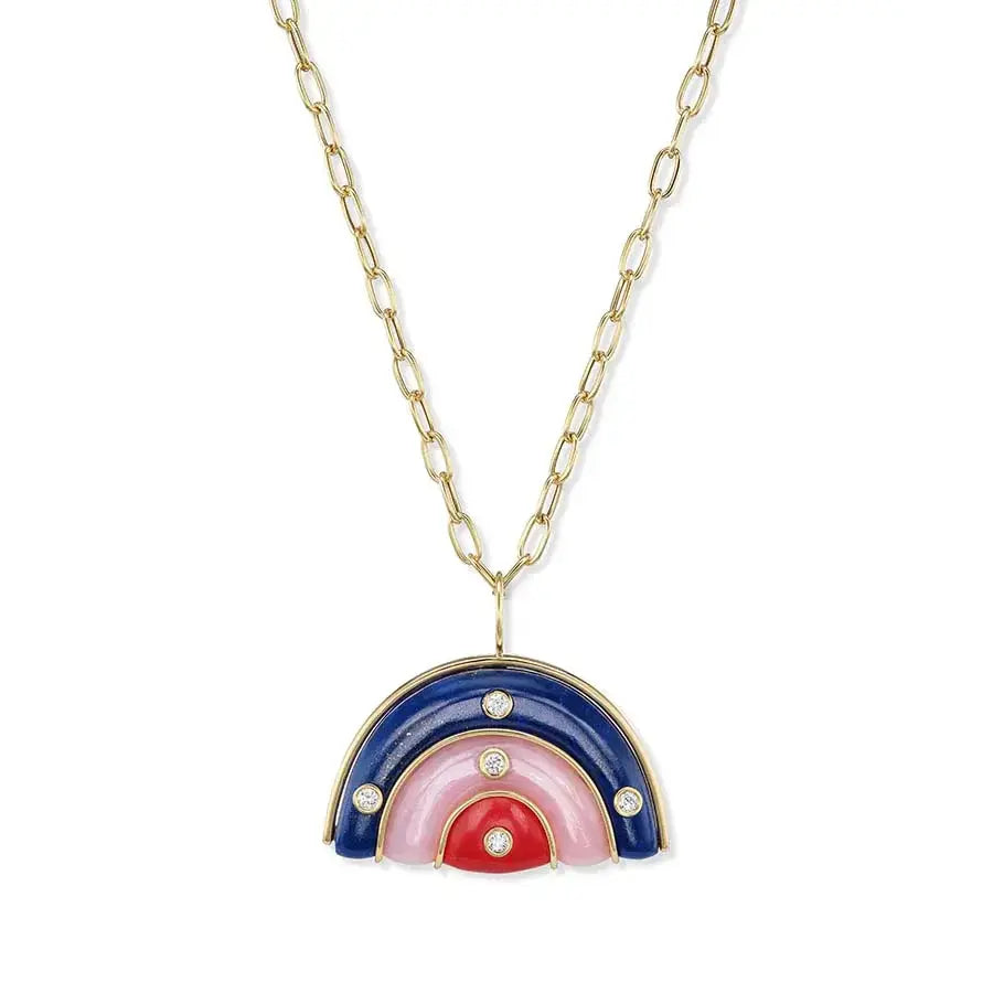 Brent Neale Medium Marianne Necklace on Ball Chain - Squash Blossom Vail
