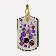 Medium Tag with Amethyst Medium Tag with Amethyst Miles McNeel Miles McNeel  Squash Blossom Vail