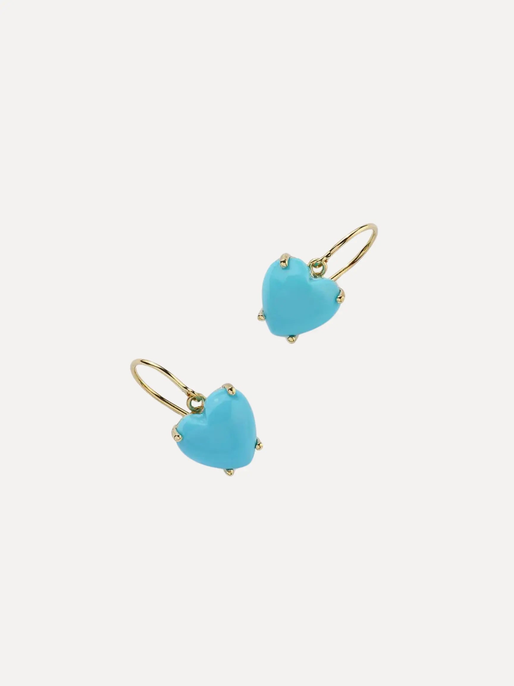 Medium Turquoise Love Earrings Medium Turquoise Love Earrings Irene Neuwirth Irene Neuwirth  Squash Blossom Vail