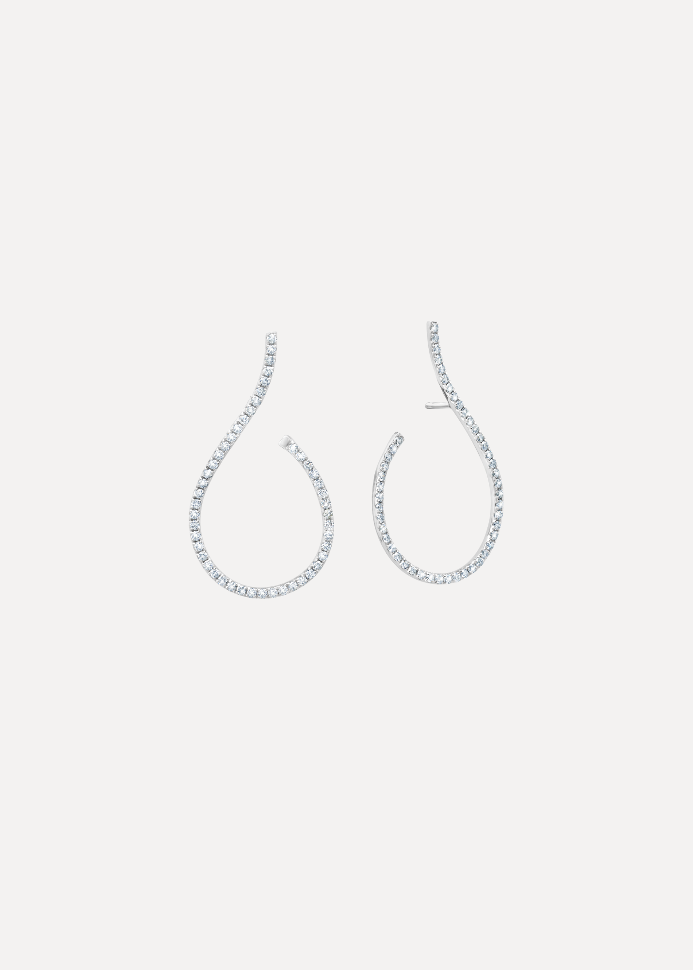 Diamond Mega Swirl Earrings