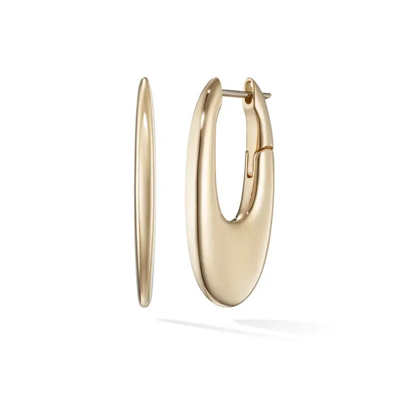 Lulu Hoop Medium: 18ky Melissa Kaye