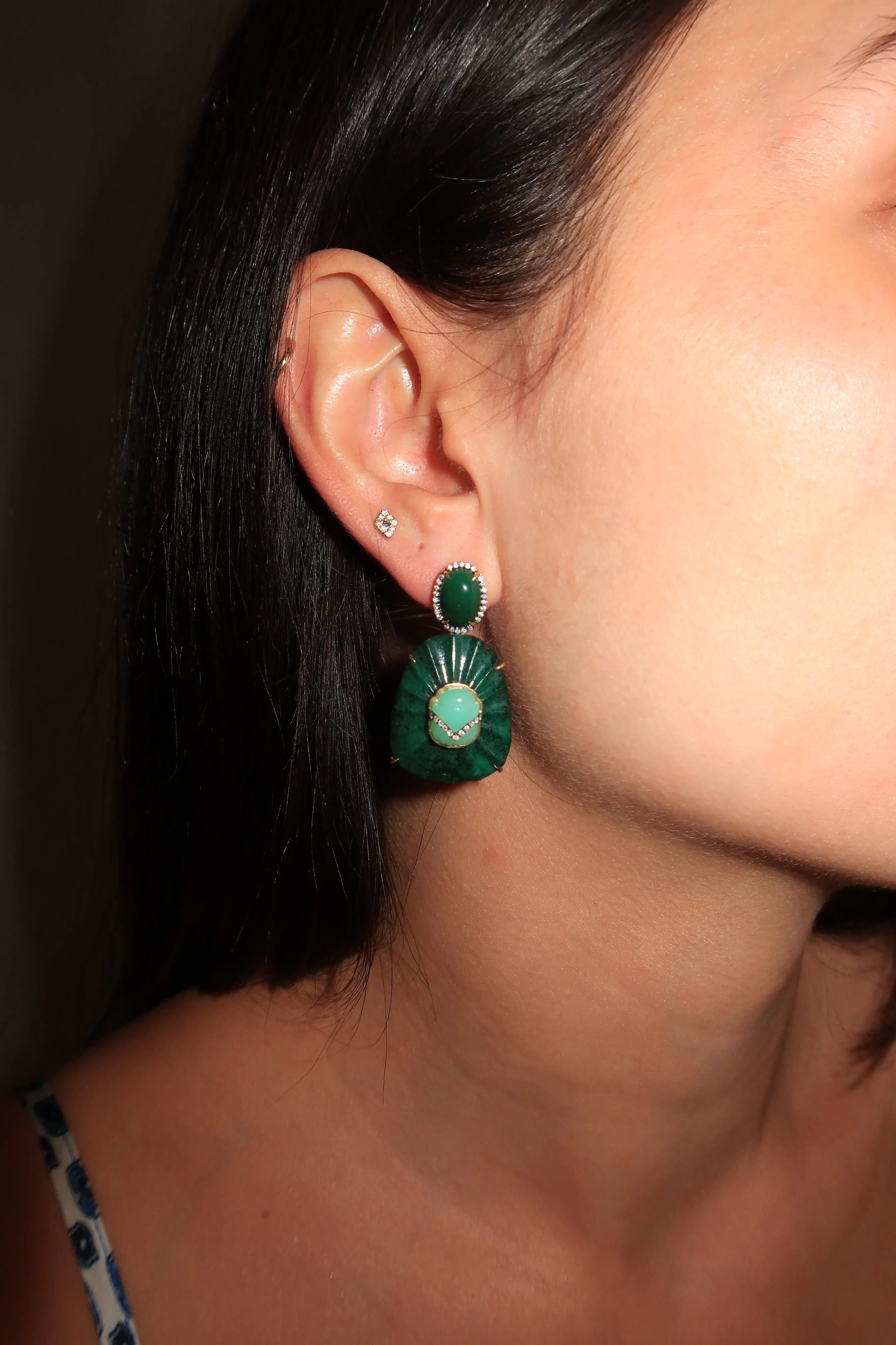 Miniature Egypt Scarab Earrings Miniature Egypt Scarab Earrings Silvia Furmanovich Silvia Furmanovich  Squash Blossom Vail