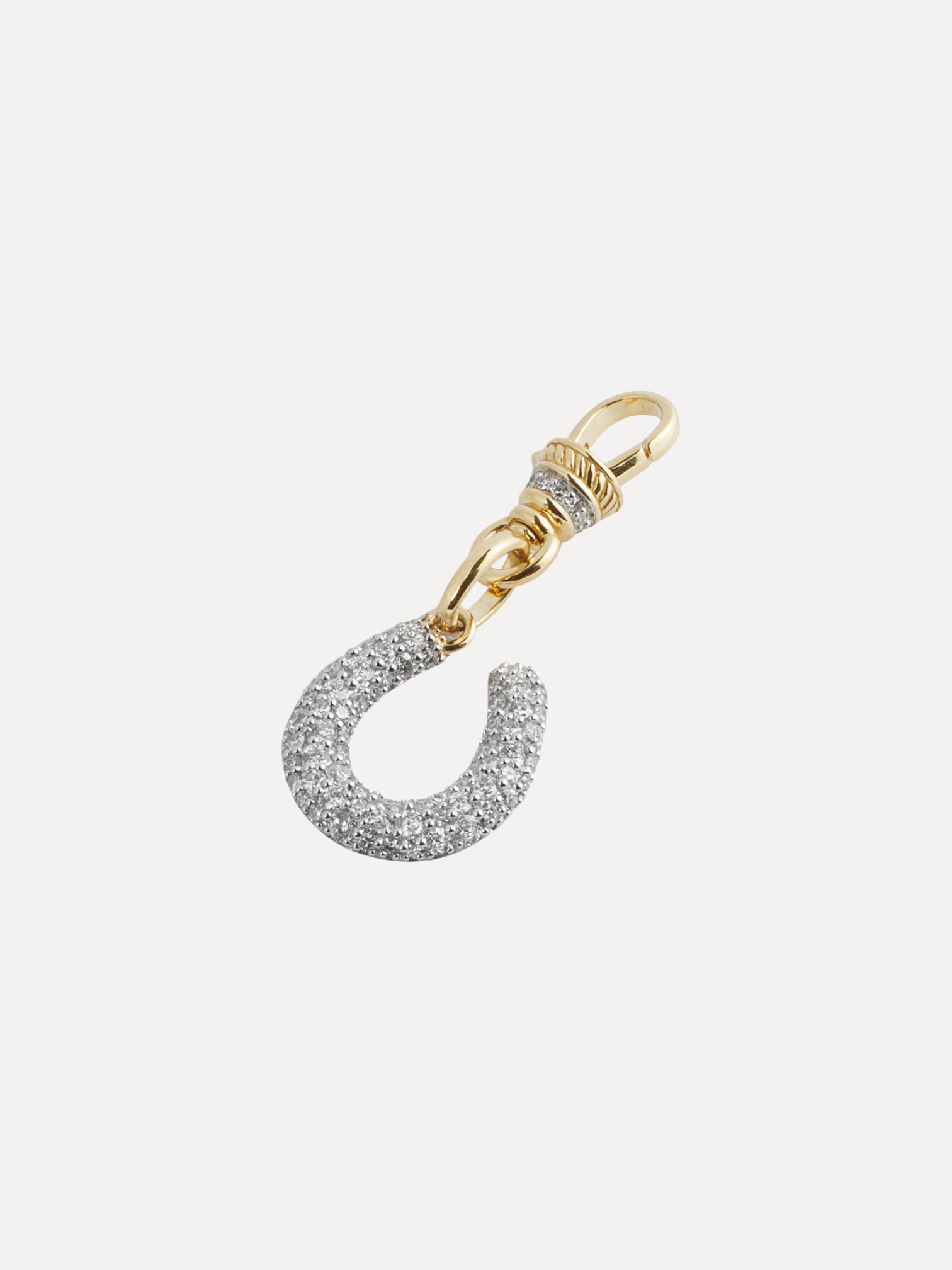 Modern Finish Horseshoe Clip Pendant