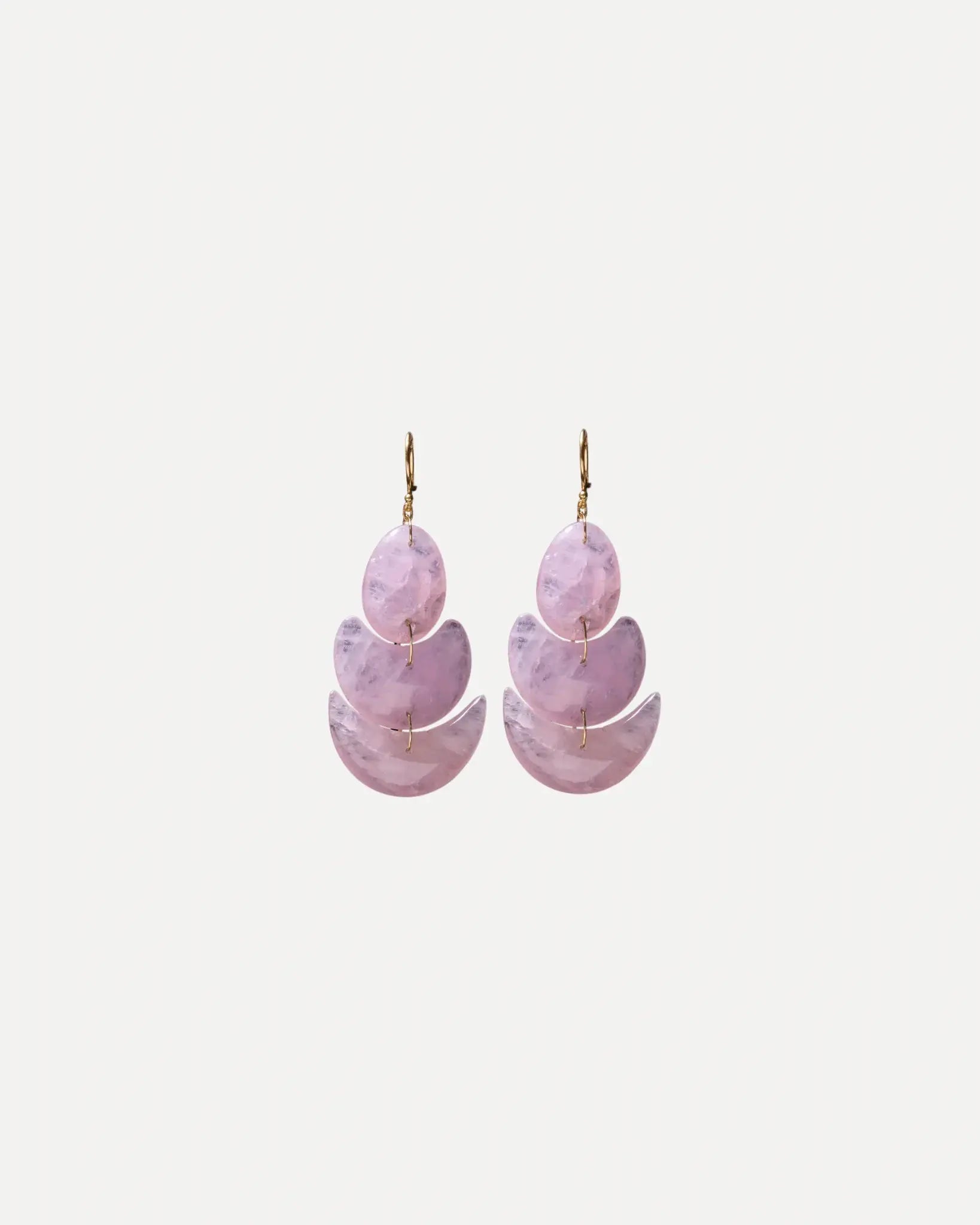 Morganite Lotus Earrings Morganite Lotus Earrings TenThousandThings TenThousandThings  Squash Blossom Vail