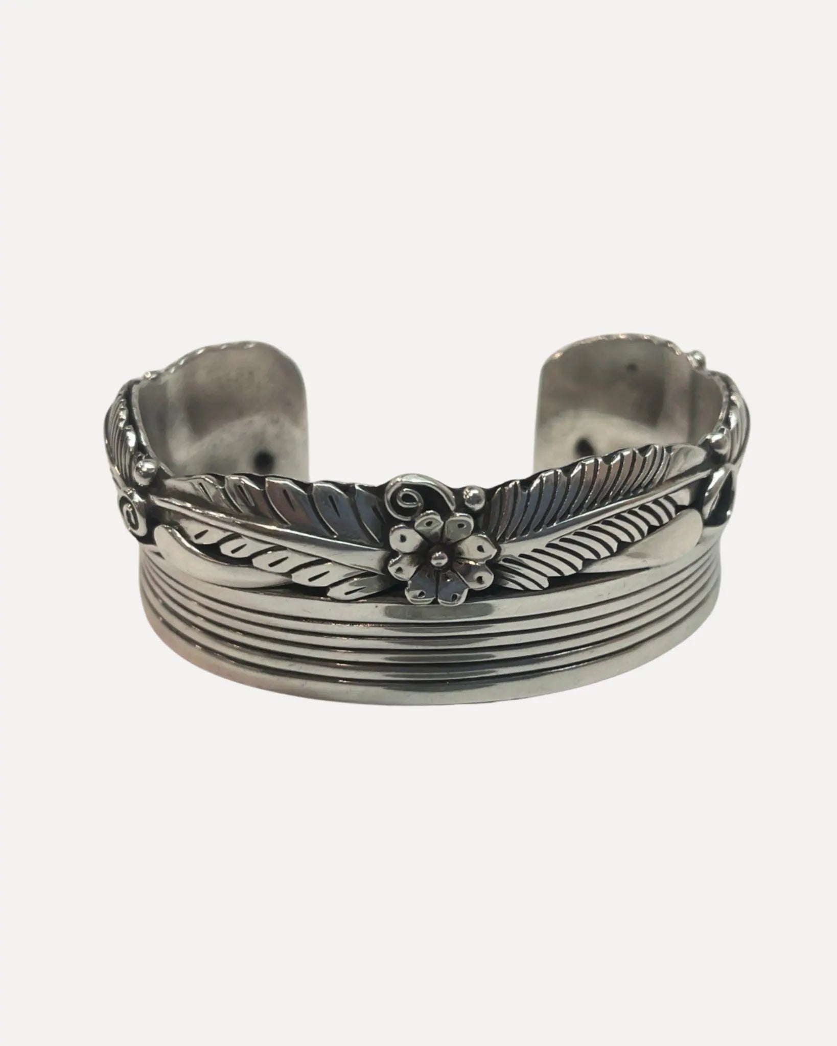 Native American Sterling Silver Cuff Native American Sterling Silver Cuff Native American Collection Native American Collection  Squash Blossom Vail