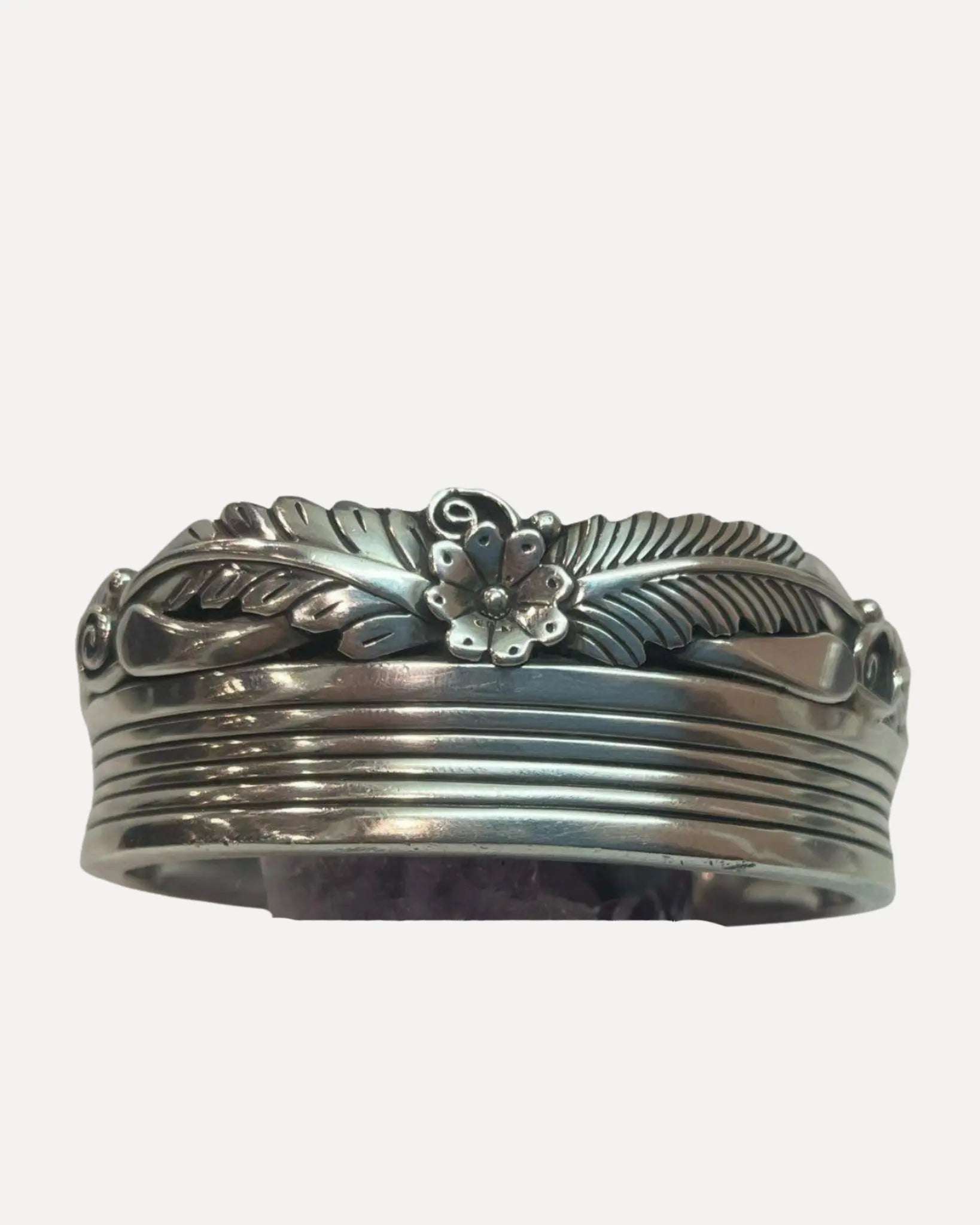 Native American Sterling Silver Cuff Native American Sterling Silver Cuff Native American Collection Native American Collection  Squash Blossom Vail
