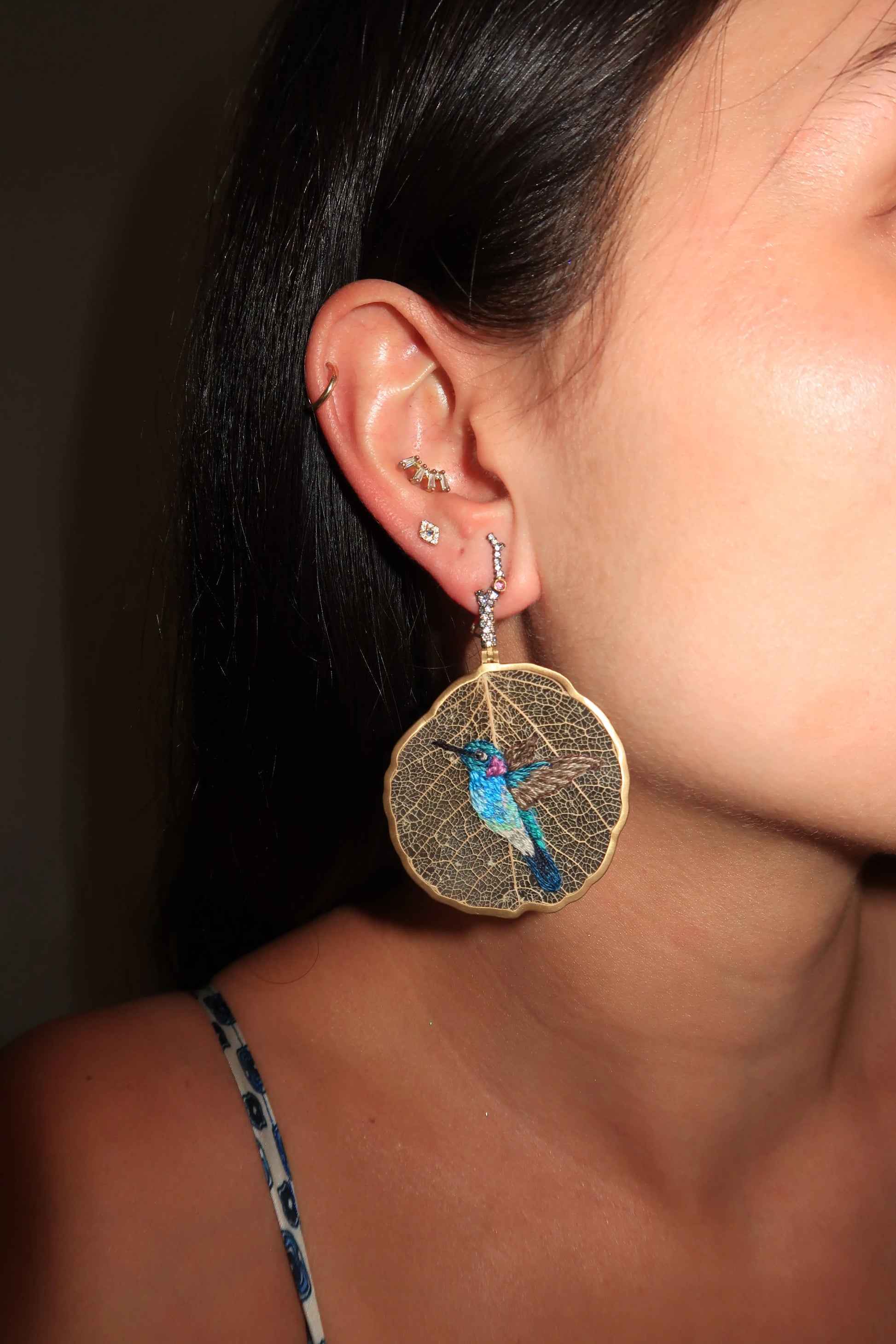 Natural ginkgo leaf earrings Natural ginkgo leaf earrings Silvia Furmanovich Silvia Furmanovich  Squash Blossom Vail