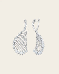 Navete Diamond & Gold Earrings Navete Diamond & Gold Earrings Graziela Gems Graziela Gems  Squash Blossom Vail