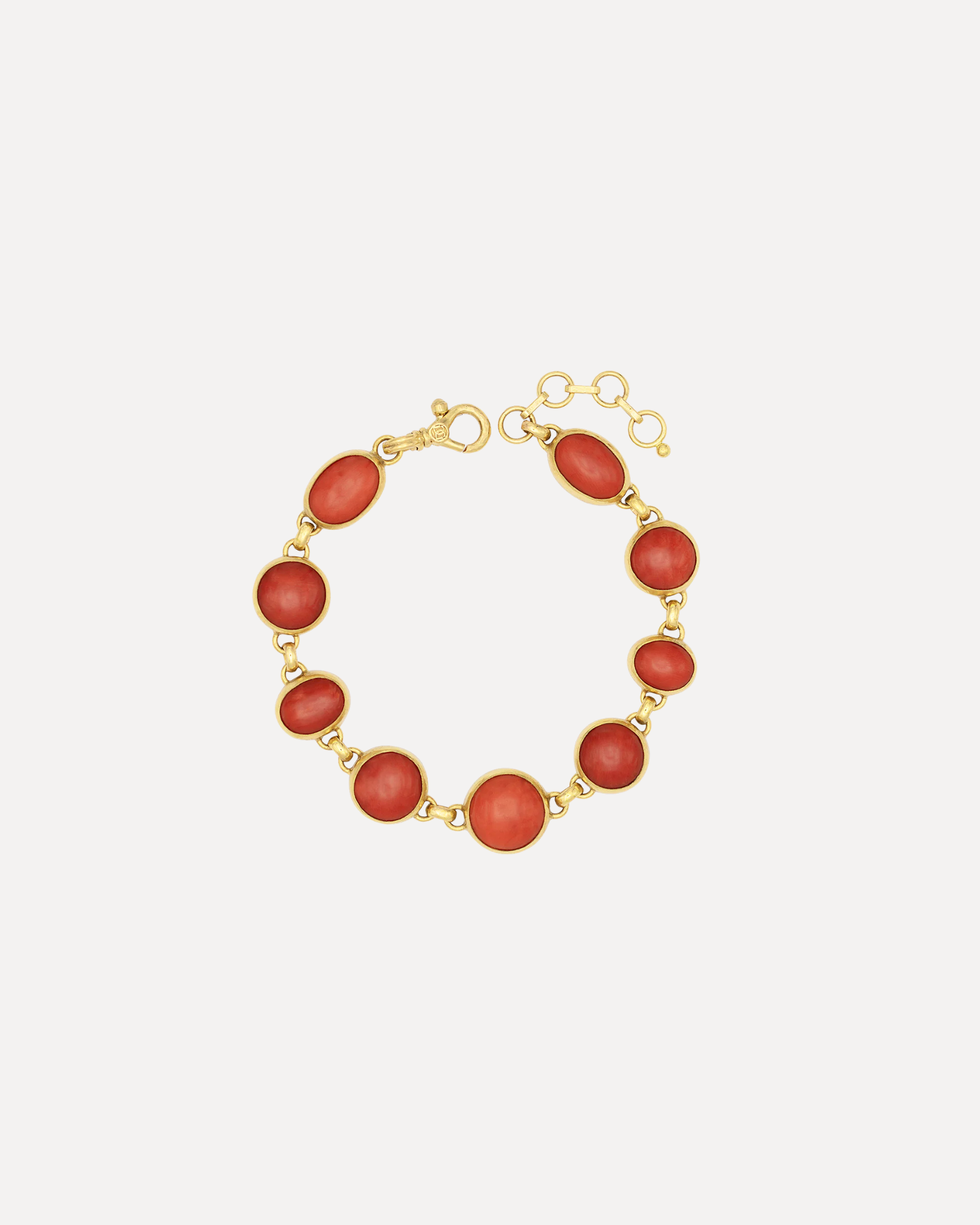 One of a Kind All around Coral Cab Bracelet