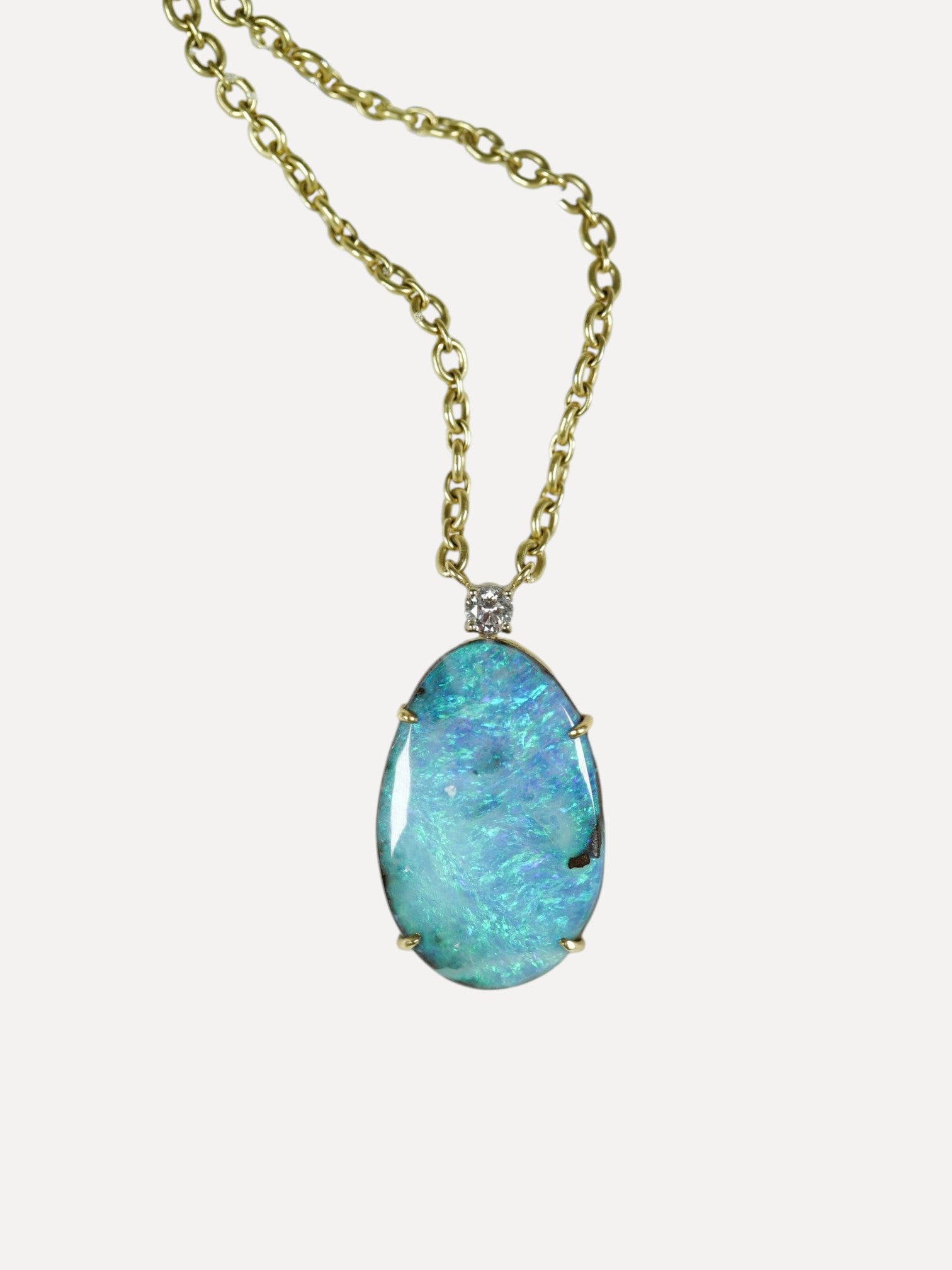 OOAK Boulder Opal Necklace