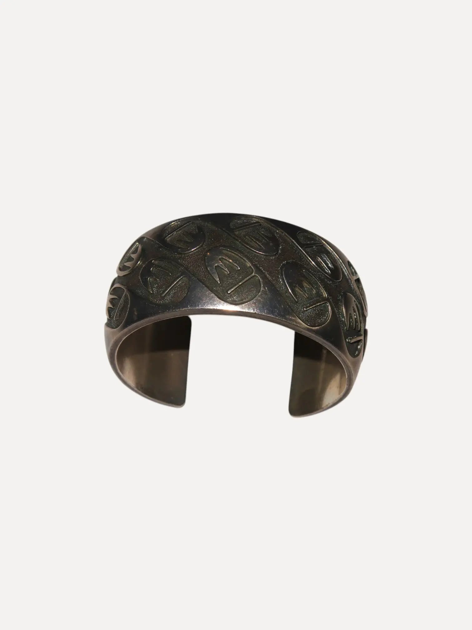 Old Hopi Cuff with domed top Old Hopi Cuff with domed top Native American Collection Native American Collection  Squash Blossom Vail