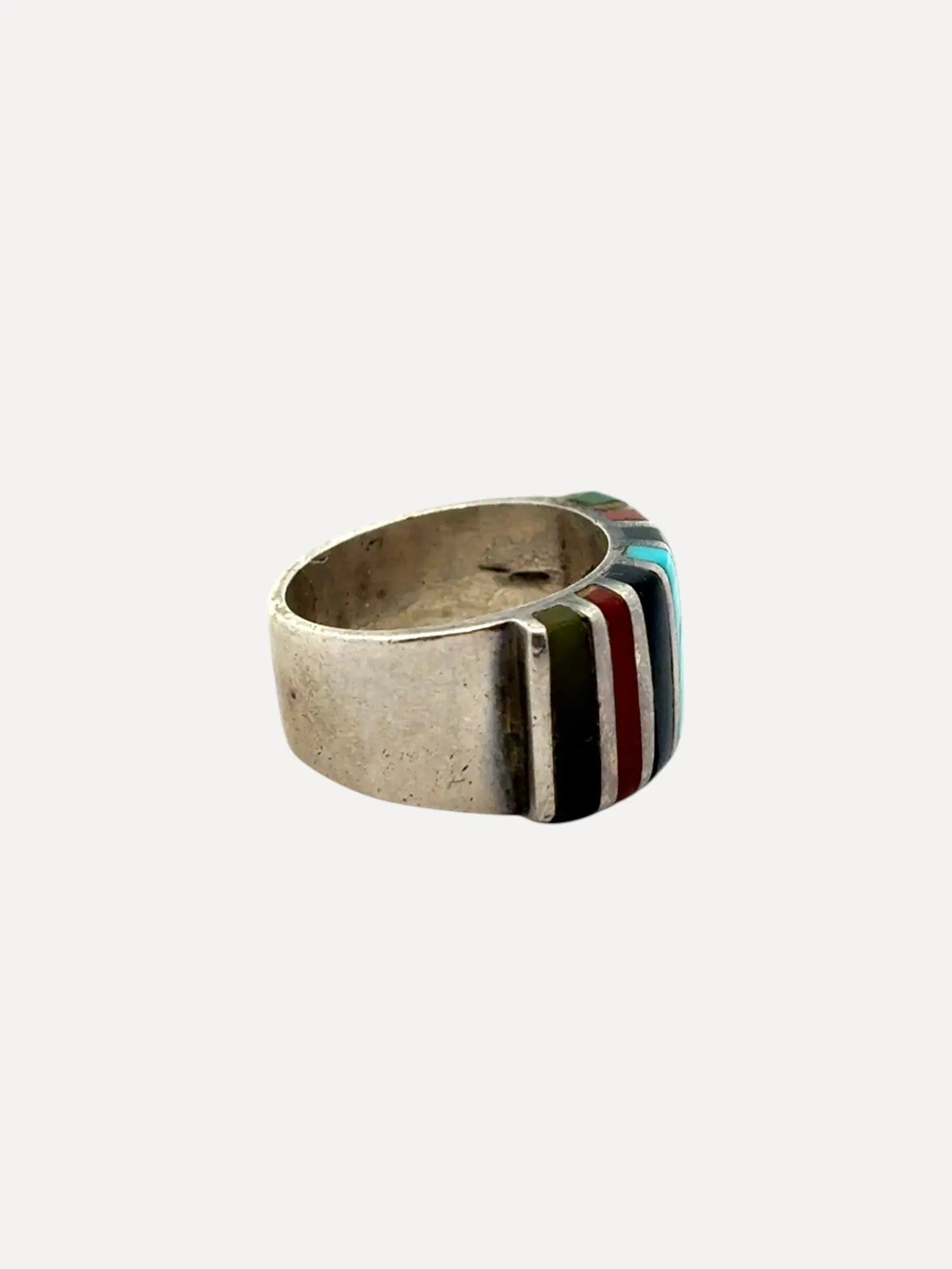 Older Channel Inlay Ring Older Channel Inlay Ring Native American Collection Native American Collection  Squash Blossom Vail