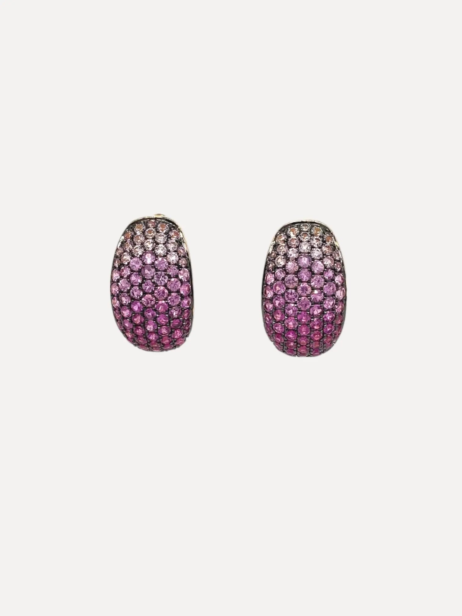 "Ombre" Pave Ombre Dome Huggie Earring "Ombre" Pave Ombre Dome Huggie Earring Ruchi New York Ruchi New York  Squash Blossom Vail