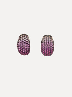 "Ombre" Pave Ombre Dome Huggie Earring "Ombre" Pave Ombre Dome Huggie Earring Ruchi New York Ruchi New York  Squash Blossom Vail