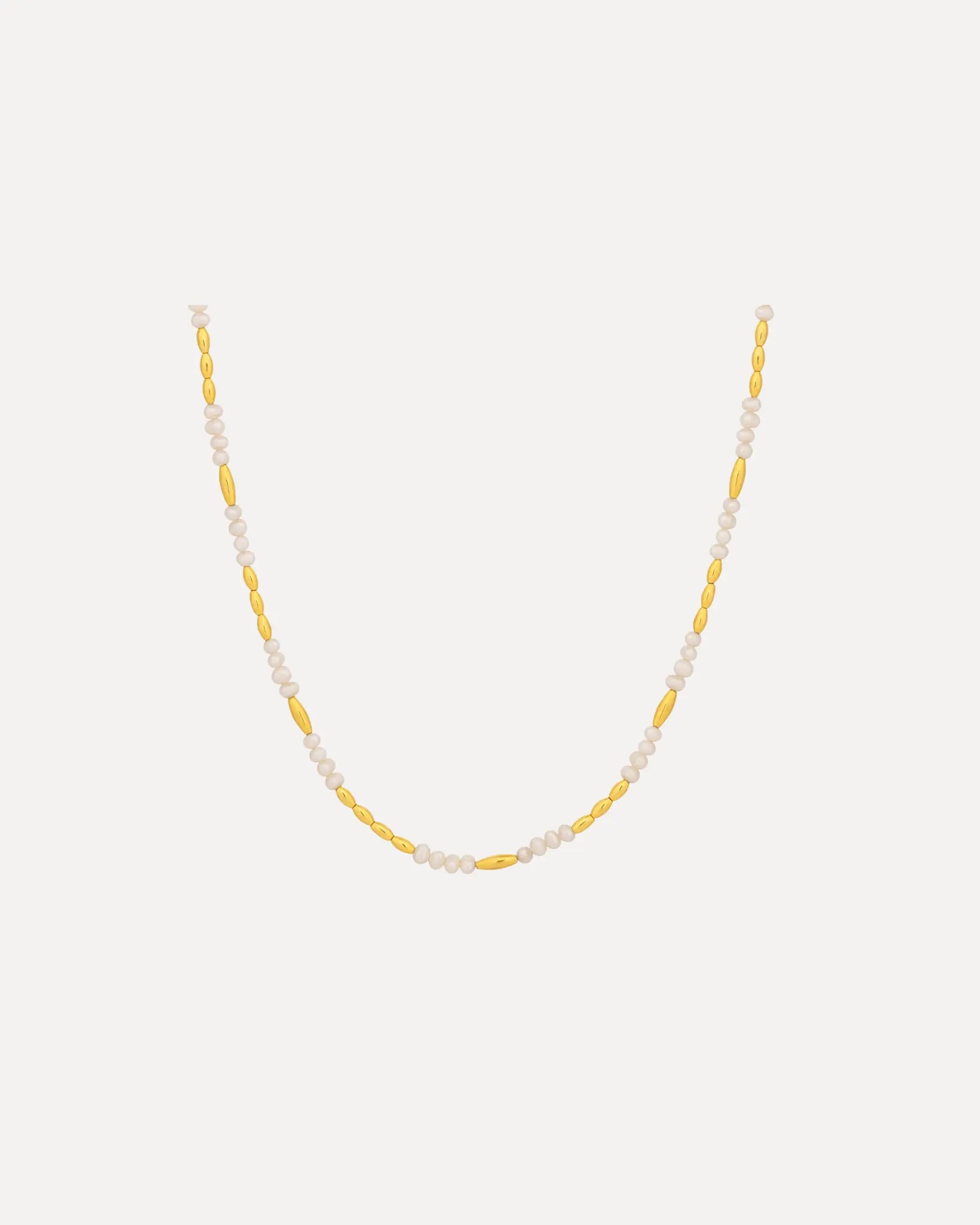 One of a Kind Fresh Water Pearl and Gold Beaded Necklace One of a Kind Fresh Water Pearl and Gold Beaded Necklace Gurhan Gurhan  Squash Blossom Vail