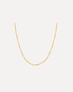 One of a Kind Fresh Water Pearl and Gold Beaded Necklace One of a Kind Fresh Water Pearl and Gold Beaded Necklace Gurhan Gurhan  Squash Blossom Vail
