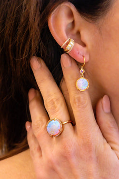 Irene Neuwirth One-of-a-kind opal and diamond ring - Squash Blossom Vail