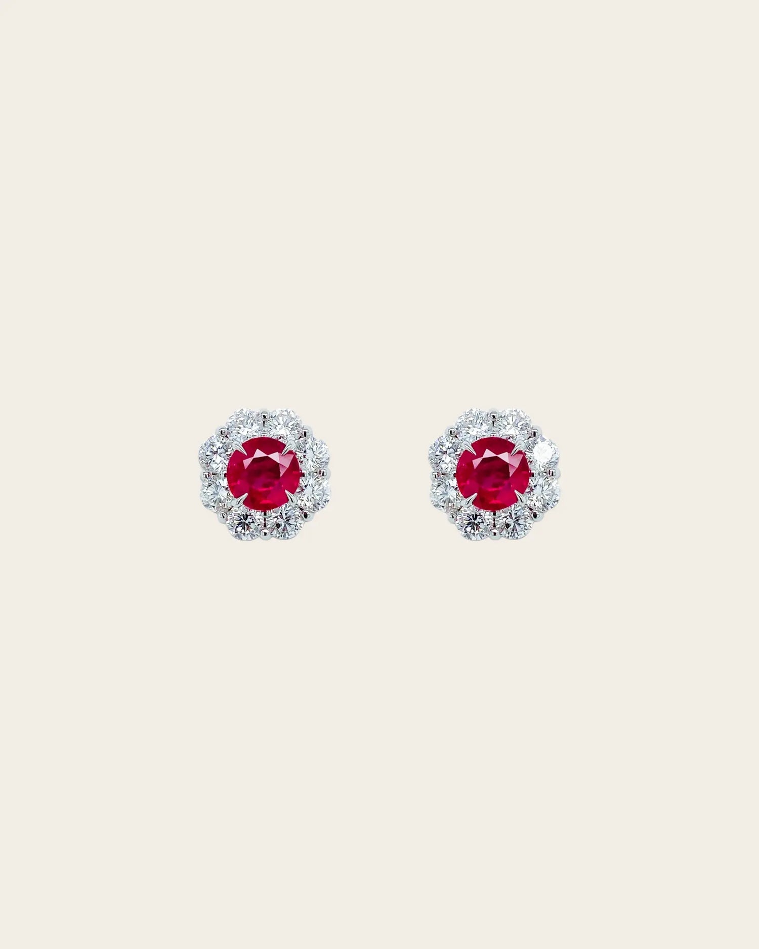 One of a Kind Ruby and Diamond Earrings One of a Kind Ruby and Diamond Earrings Bayco Bayco  Squash Blossom Vail