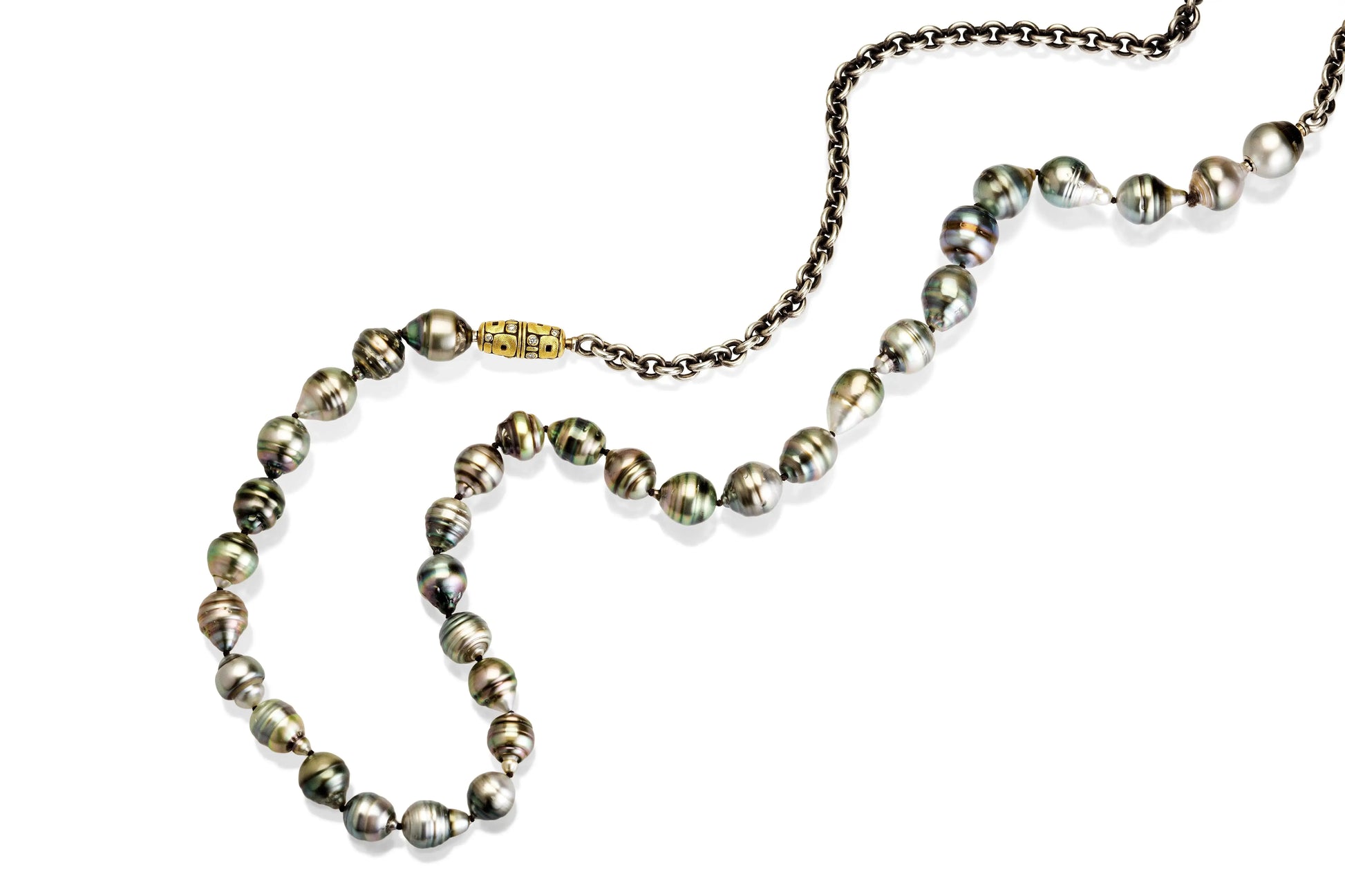 One of a Kind Tahitian Circle Pearl Beads One of a Kind Tahitian Circle Pearl Beads Alex Sepkus Alex Sepkus  Squash Blossom Vail