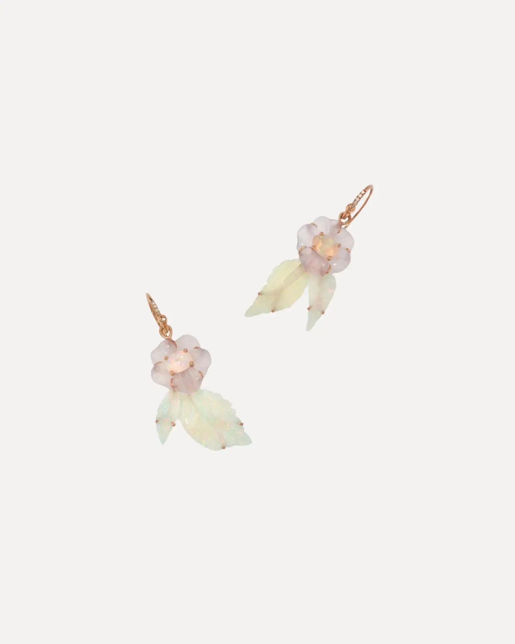 One of a kind Tropical Flower Opal Earrings One of a kind Tropical Flower Opal Earrings Irene Neuwirth Irene Neuwirth  Squash Blossom Vail