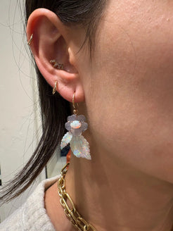 One of a kind Tropical Flower Opal Earrings One of a kind Tropical Flower Opal Earrings by Irene Neuwirth 