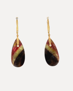 One-of-a-kind bi-color tourmaline drop earrings One-of-a-kind bi-color tourmaline drop earrings Alex Sepkus Alex Sepkus  Squash Blossom Vail