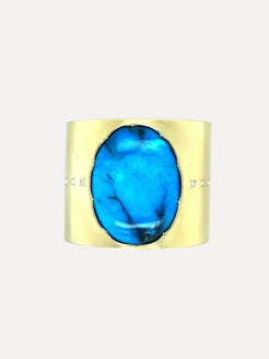 One-of-a-kind turquoise cuff One-of-a-kind turquoise cuff Irene Neuwirth Irene Neuwirth  Squash Blossom Vail