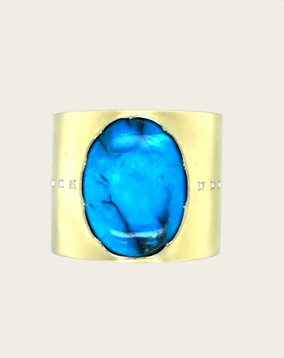 One-of-a-kind turquoise cuff One-of-a-kind turquoise cuff Irene Neuwirth Irene Neuwirth  Squash Blossom Vail