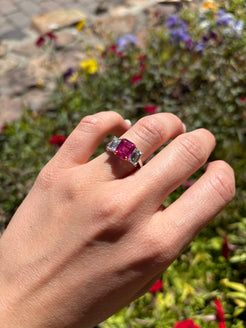 One of a kind ruby and diamond ring One of a kind ruby and diamond ring Bayco Bayco  Squash Blossom Vail