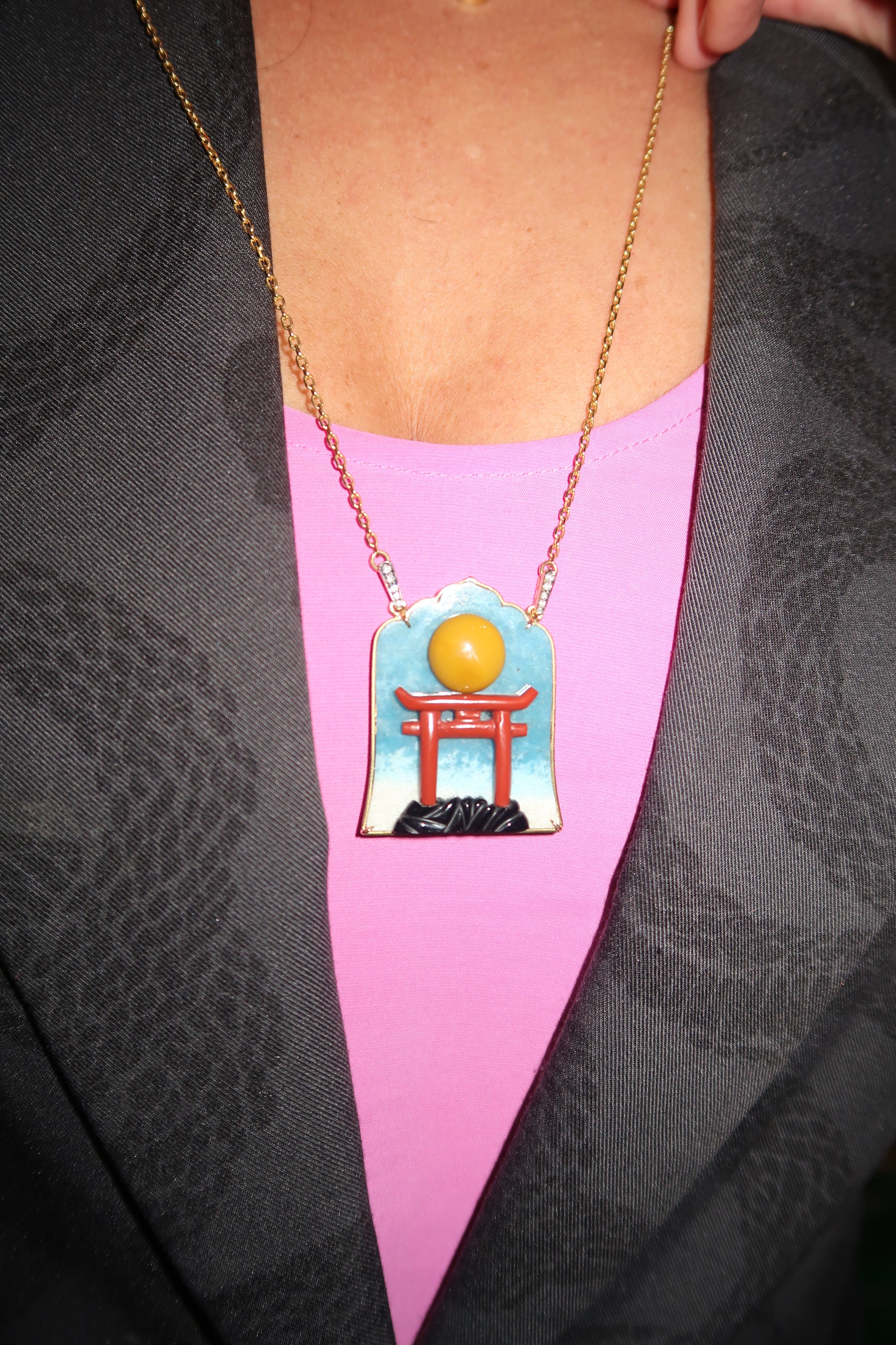 Onyx Plate Necklace Onyx Plate Necklace Silvia Furmanovich Silvia Furmanovich  Squash Blossom Vail