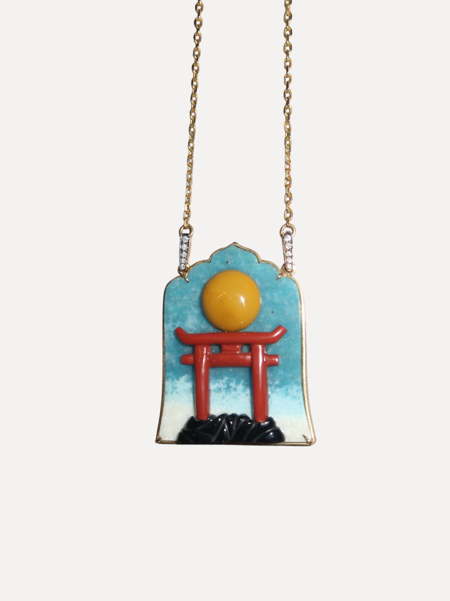 Onyx Plate Necklace Onyx Plate Necklace Silvia Furmanovich Silvia Furmanovich  Squash Blossom Vail