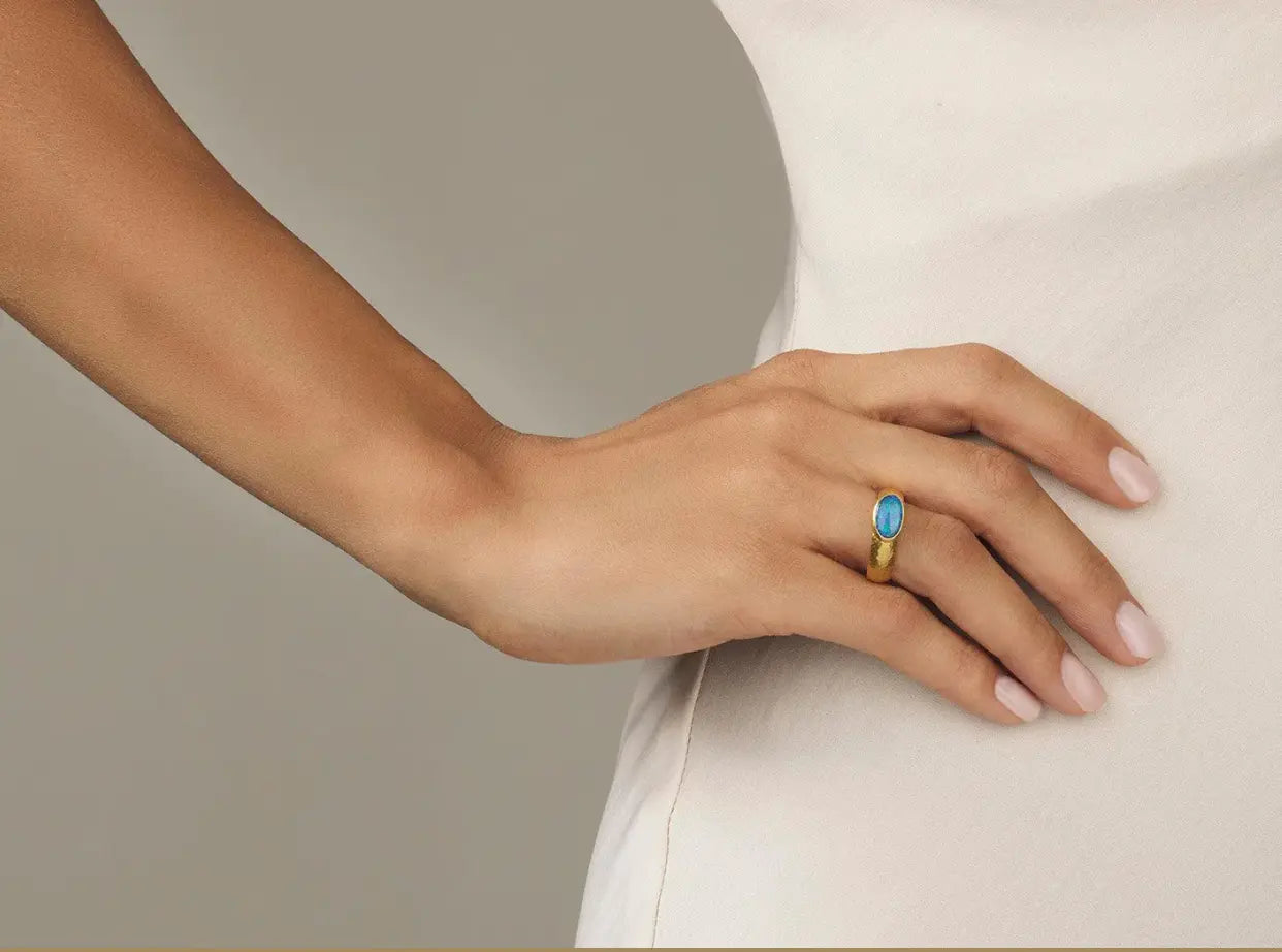 Opal Ring Opal Ring Gurhan Gurhan  Squash Blossom Vail
