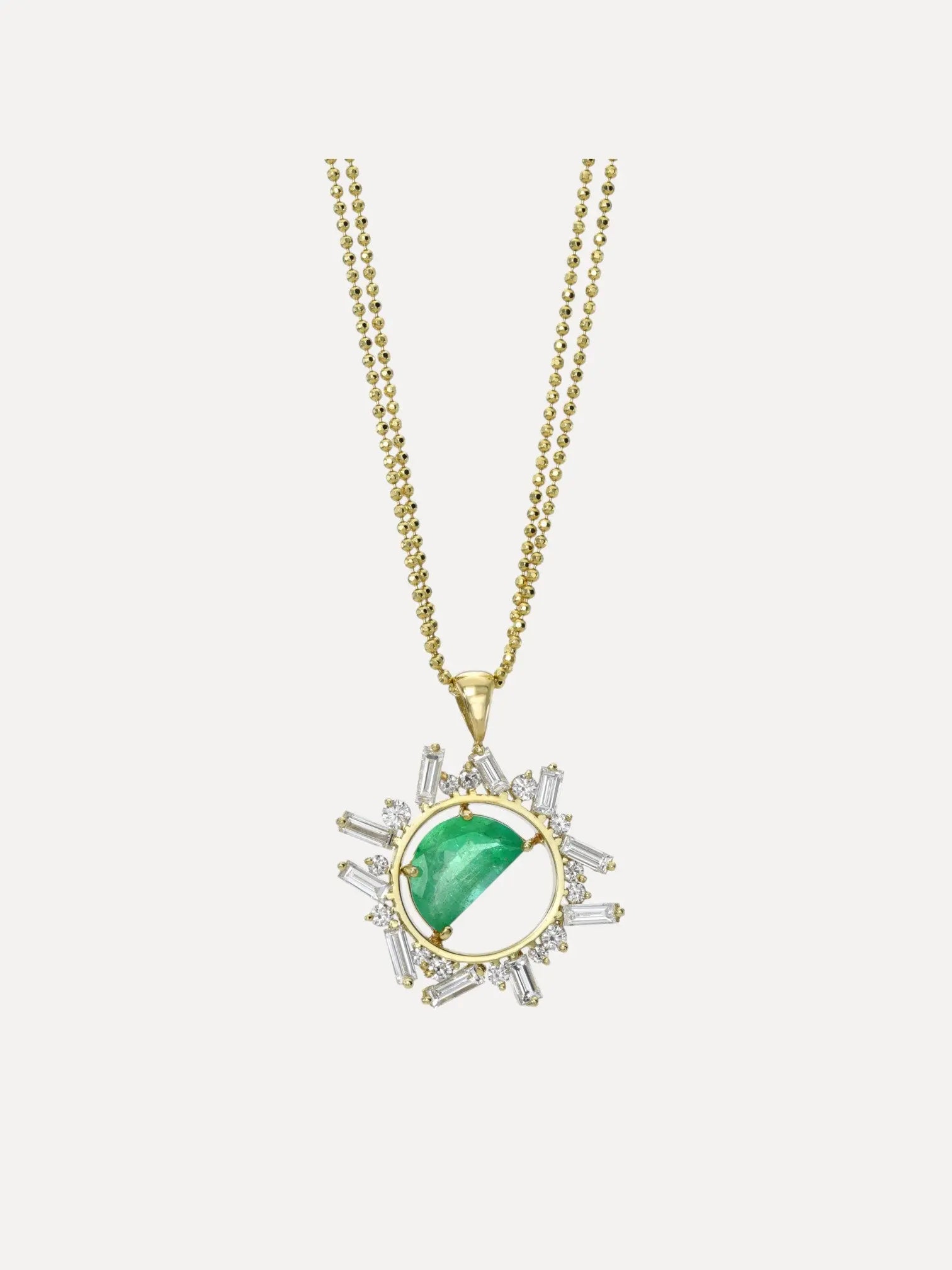 Open Circle Emerald Necklace Open Circle Emerald Necklace Meredith Young Meredith Young  Squash Blossom Vail