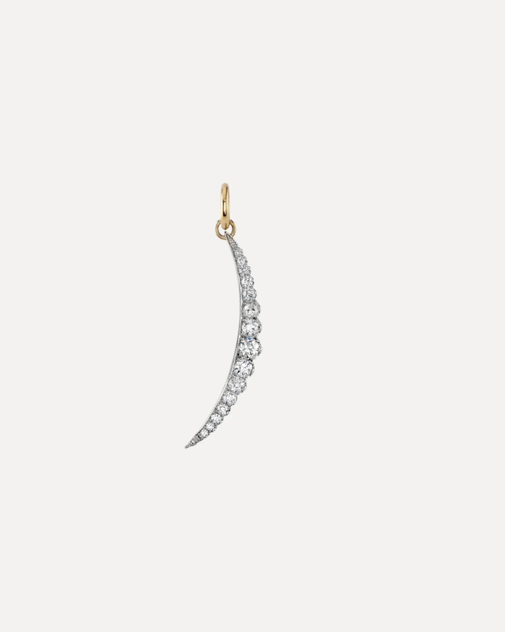 Ophelia Crescent Moon Charm Ophelia Crescent Moon Charm Single Stone Single Stone  Squash Blossom Vail