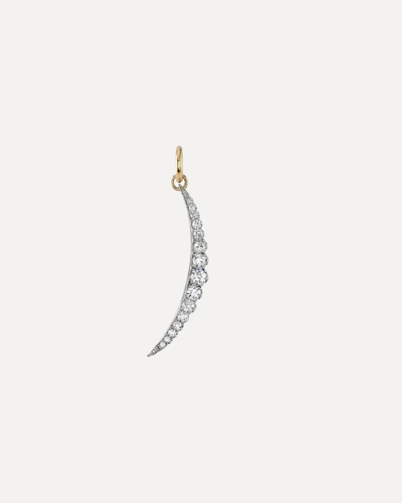 Ophelia Crescent Moon Charm Ophelia Crescent Moon Charm Single Stone Single Stone  Squash Blossom Vail