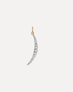 Ophelia Crescent Moon Charm Ophelia Crescent Moon Charm Single Stone Single Stone  Squash Blossom Vail