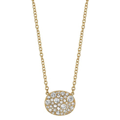 Oval Cobblestone Necklace Oval Cobblestone Necklace Single Stone Single Stone  Squash Blossom Vail