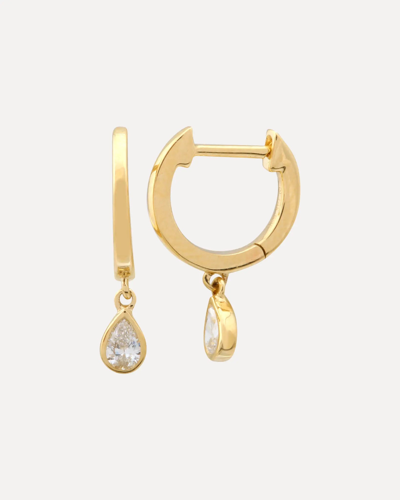 Pear Shaped Diamond Dangle Huggie Pear Shaped Diamond Dangle Huggie Squash Blossom Collection Squash Blossom Collection Default-Title Squash Blossom Vail