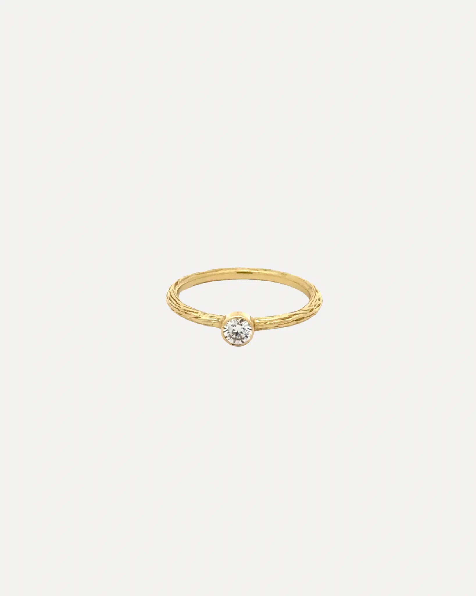 Pebble Stacking Ring with .20 ct white diamond YG Pebble Stacking Ring with .20 ct white diamond YG Sarah Graham Sarah Graham  Squash Blossom Vail