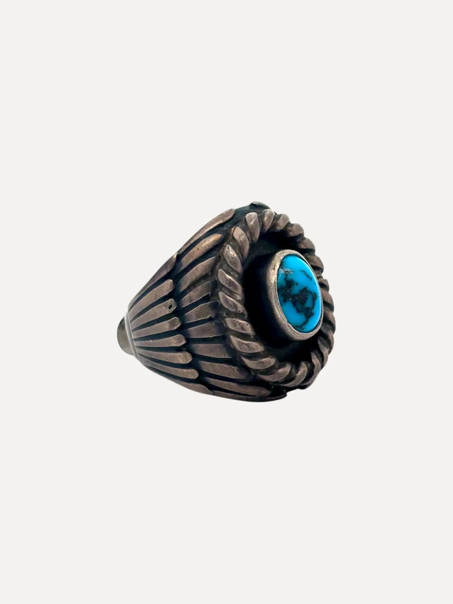 Persian Turquoise Ring Persian Turquoise Ring Native American Collection Native American Collection  Squash Blossom Vail