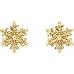 Petite Snowflake Studs - Squash Blossom Vail