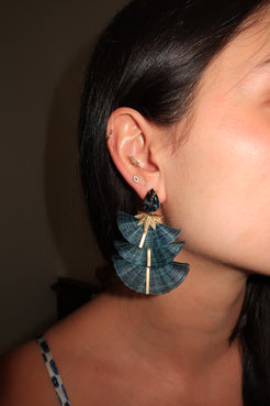 Petrol blue horse mane earrings Petrol blue horse mane earrings Silvia Furmanovich Silvia Furmanovich  Squash Blossom Vail